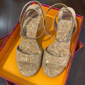 Tory Burch Leonard Wedge Espadrille Size 7.5